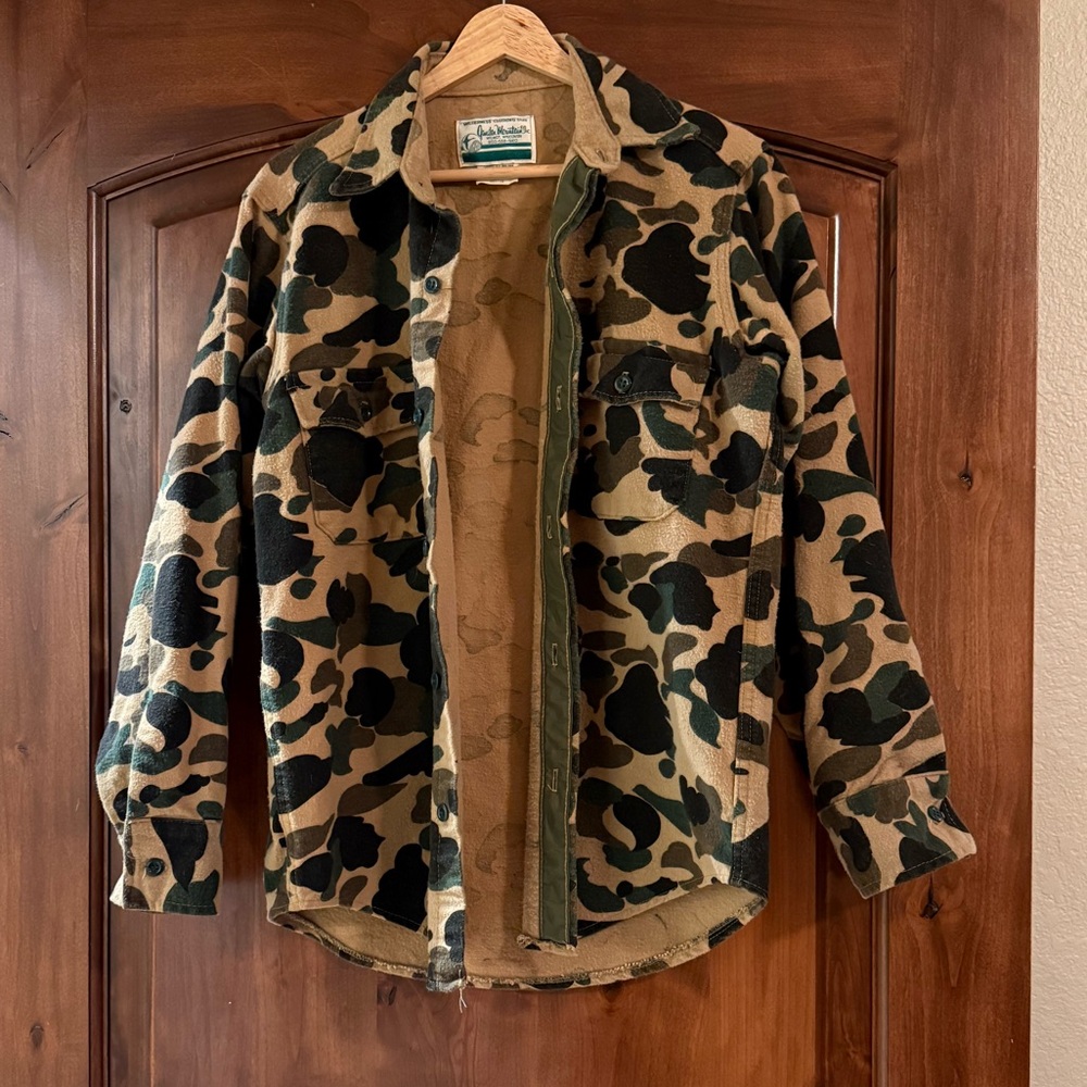 Camouflage Button-Up Jacket